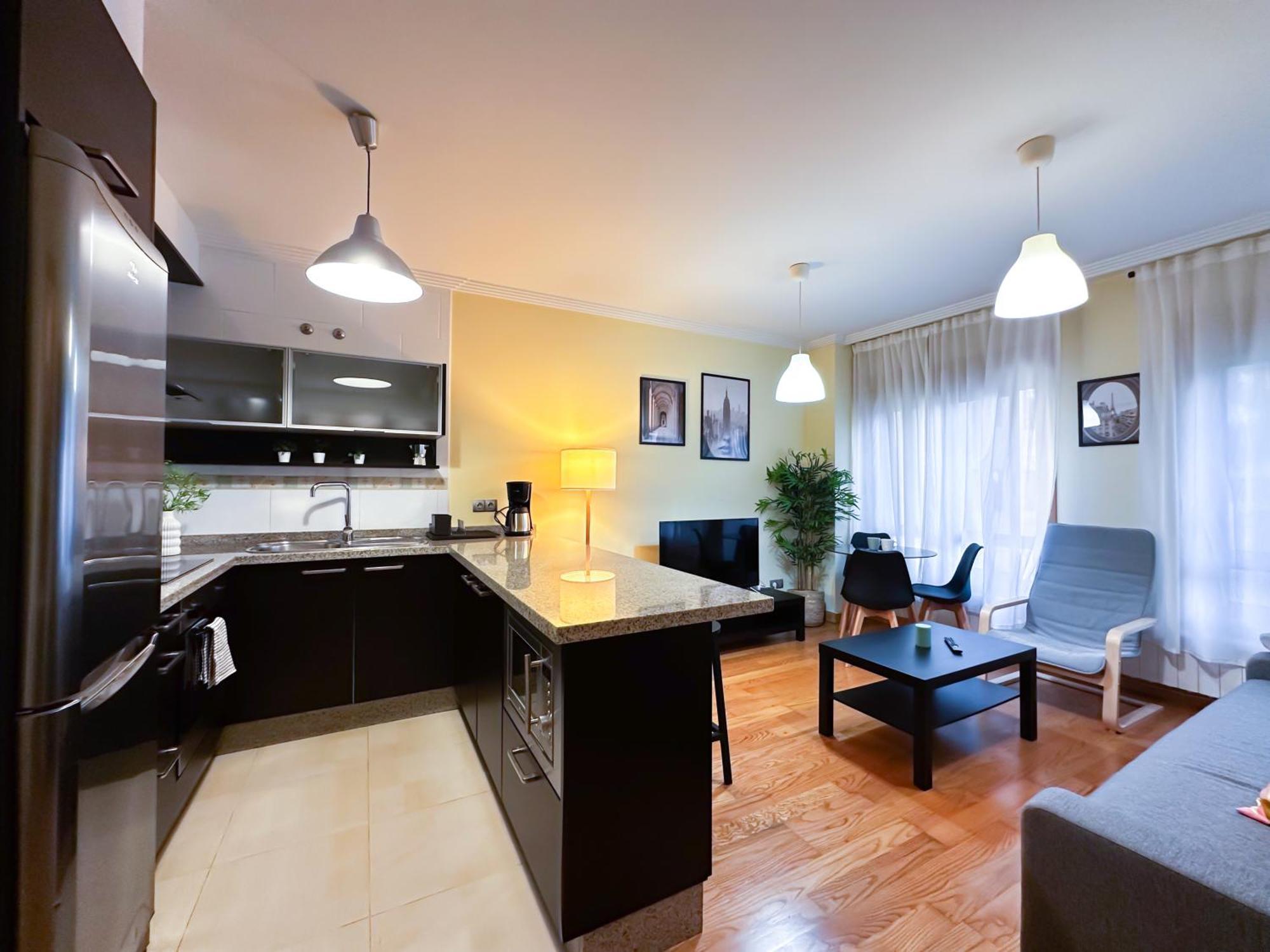 Apartamento Con Garaje, Centrico Y Luminoso Pontevedra Bagian luar foto